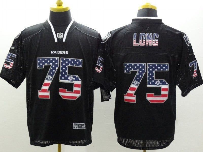Men's Las Vegas Raiders Howie Long #75 Black Player Game Jersey1 football jersey product view 1