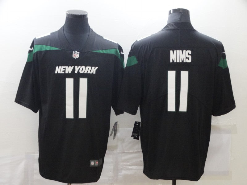 Men's New York Jets Denzel Mims #11 Black Game Jersey1 football jersey product view 1