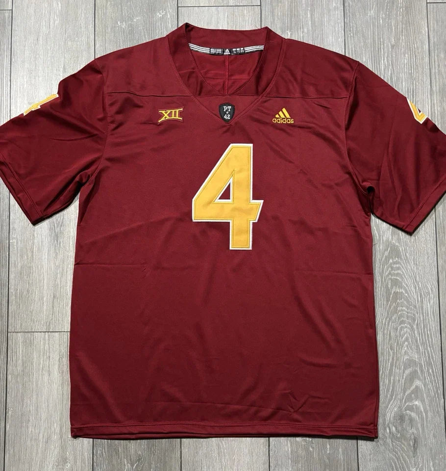 Adidas Arizona State Sun Devils Cam Skattebo Jersey. Mens XL. Red. Rare. football jersey product view 1