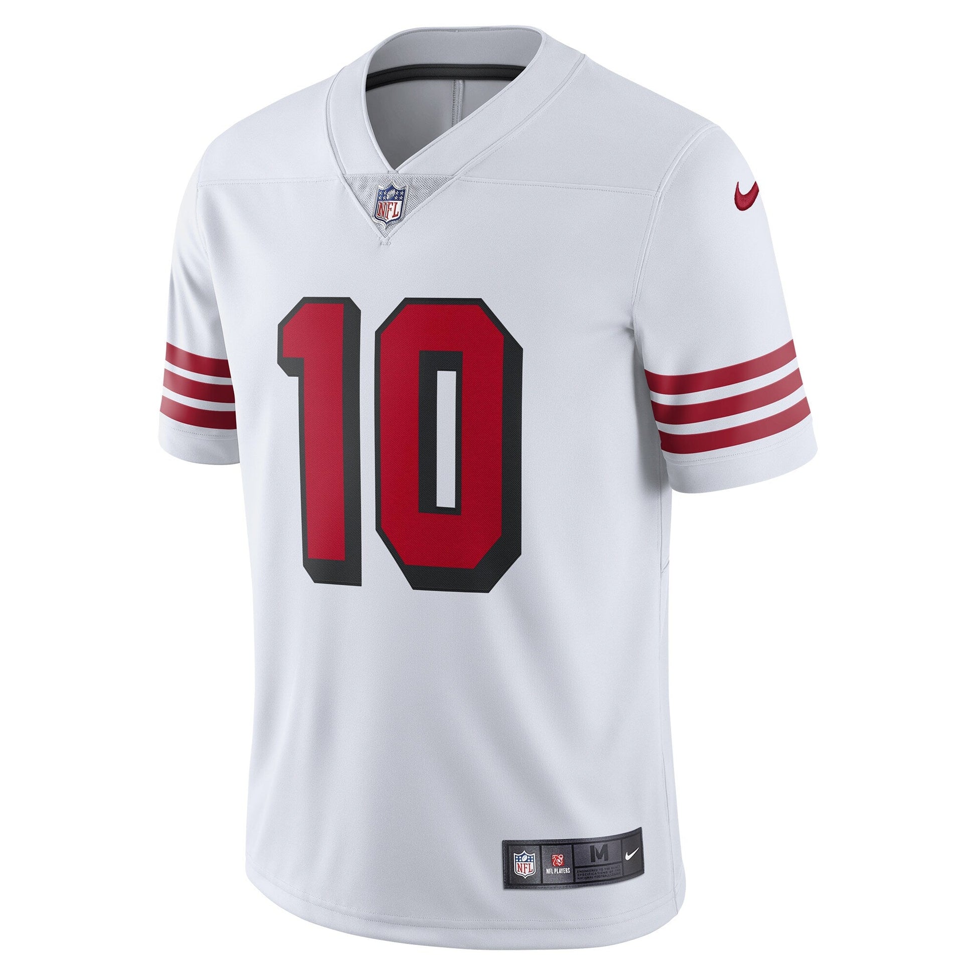 Jimmy Garoppolo San Francisco 49ers Nike Color Rush Vapor Untouchable Limited Jersey - White football jersey product view 2