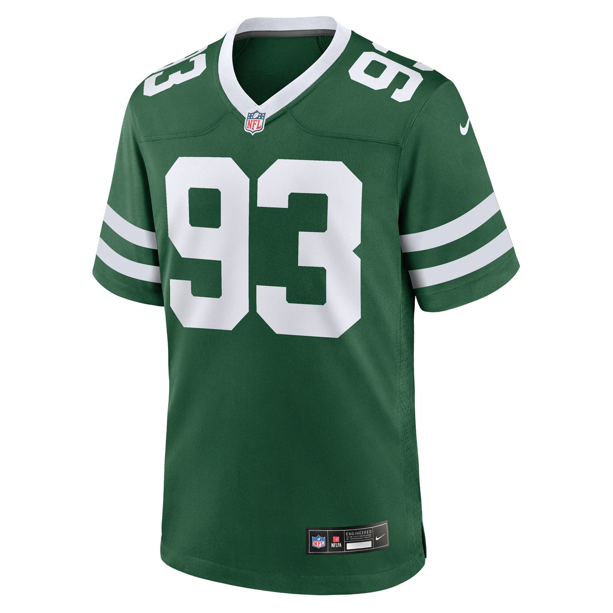 Takk McKinley New York Jets Nike Team Game Jersey - Legacy Green football jersey product view 2