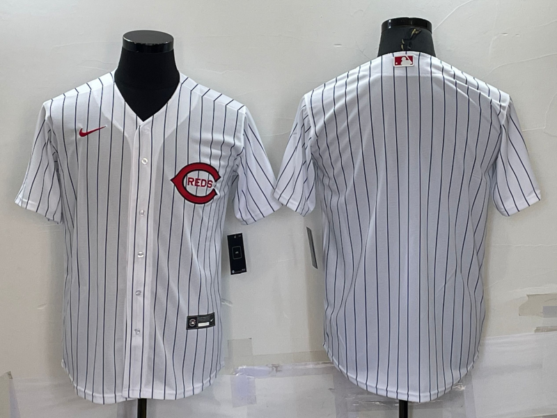 Men's Cincinnati Reds White 2022 MLB at Field of Dreams Game Authentic Blank Jersey baseball jersey product view 1