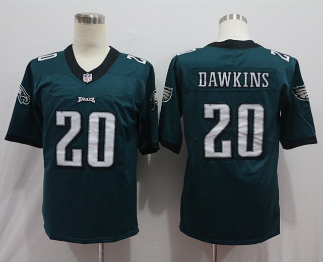 Men's Philadelphia Eagles Brian Dawkins #20 Green Game Jersey1 football jersey product view 1