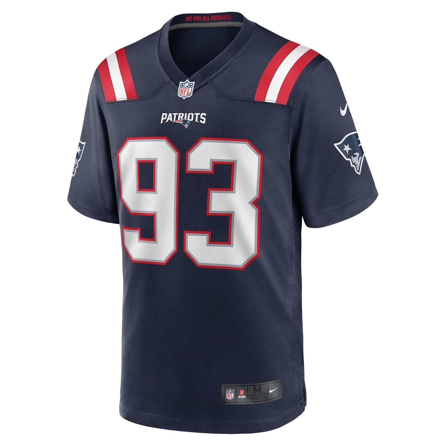 Richard Seymour New England Patriots Nike Retired Game Jersey - Navy football jersey product view 2