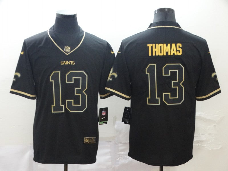 Men's New Orleans Saints Michael Thomas #13 Black Player Game Jersey1 football jersey product view 1
