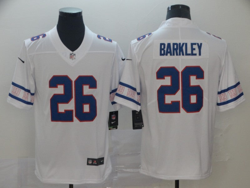 Men's New York Giants #26 Saquon Barkley White Game Player Jersey1 football jersey product view 1