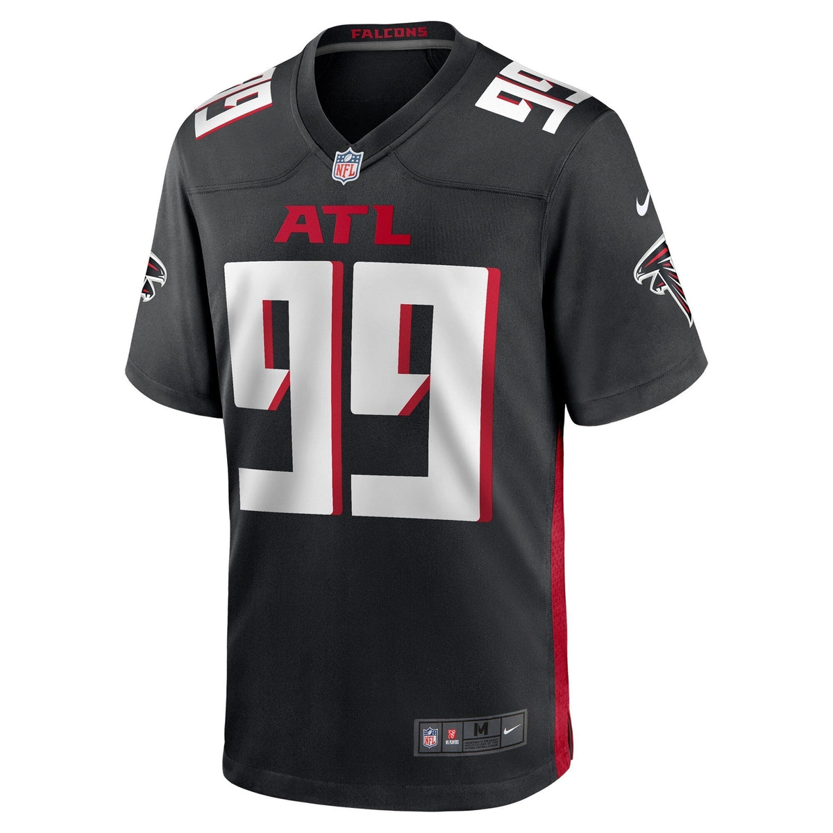 Eddie Goldman Atlanta Falcons Nike Team Game Jersey - Black football jersey product view 2