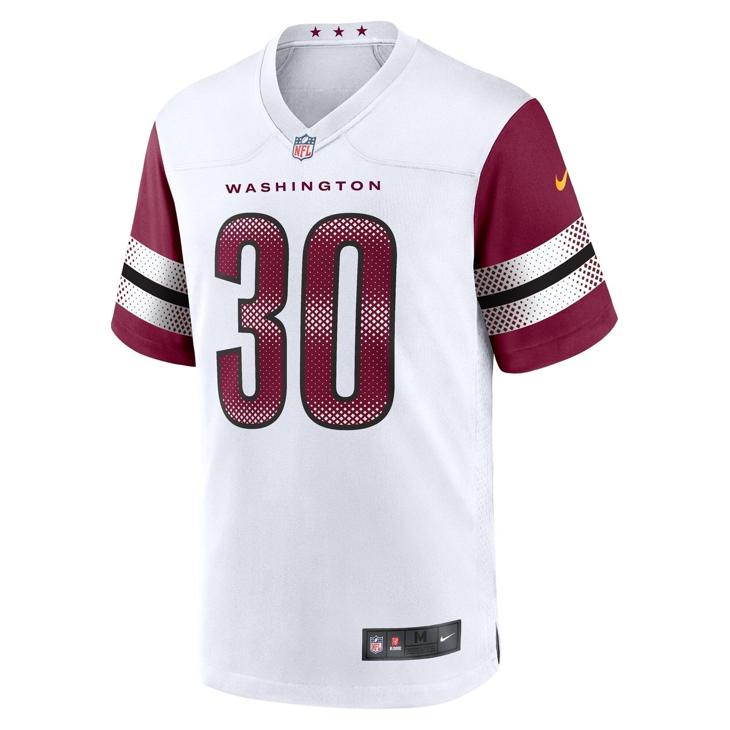 Austin Ekeler Washington Commanders Nike Game Jersey - White football jersey product view 2