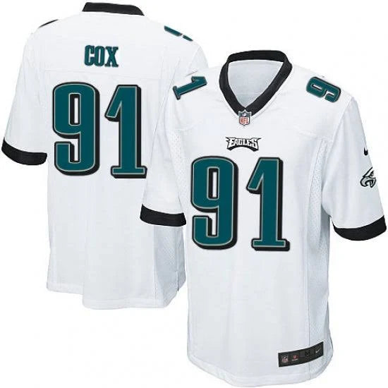 Men's Nike Fletcher Cox White Philadelphia Eagles Game Football Jersey football jersey product view 1
