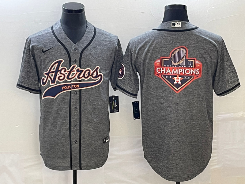 Men's Houston Astros Gray Joint Edition Replica Player Jersey1 baseball jersey product view 1