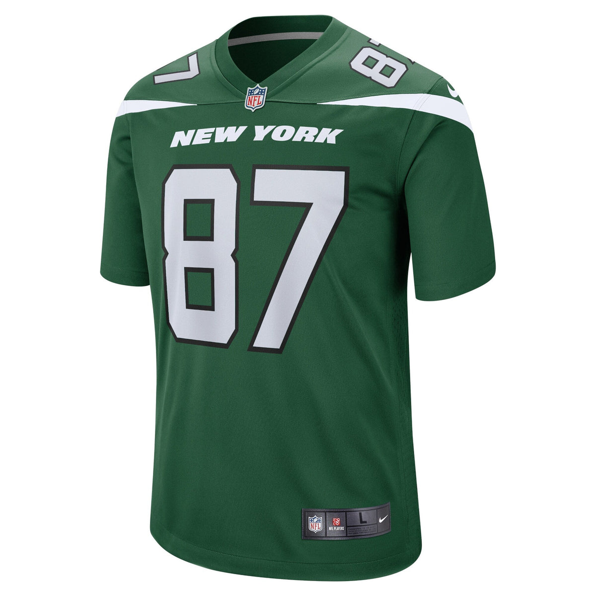 C.J. Uzomah New York Jets Nike Game Jersey - Gotham Green football jersey product view 2