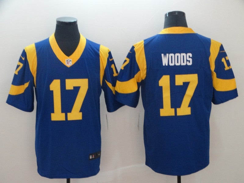 Men's Los Angeles Rams Robert Woods #17 Blue Game Jersey1 football jersey product view 1
