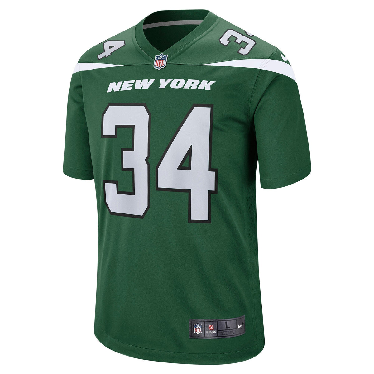 Justin Hardee New York Jets Nike Game Jersey - Gotham Green football jersey product view 2