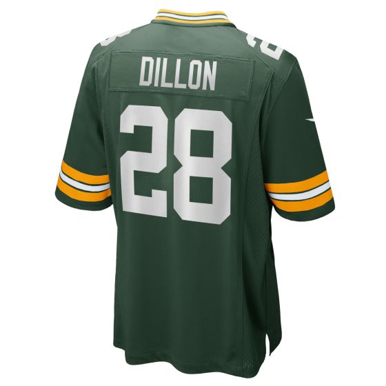 GB.Packers #28 A.J. Dillon Green Player Game Jersey Stitched American Football Jerseys football jersey product view 1