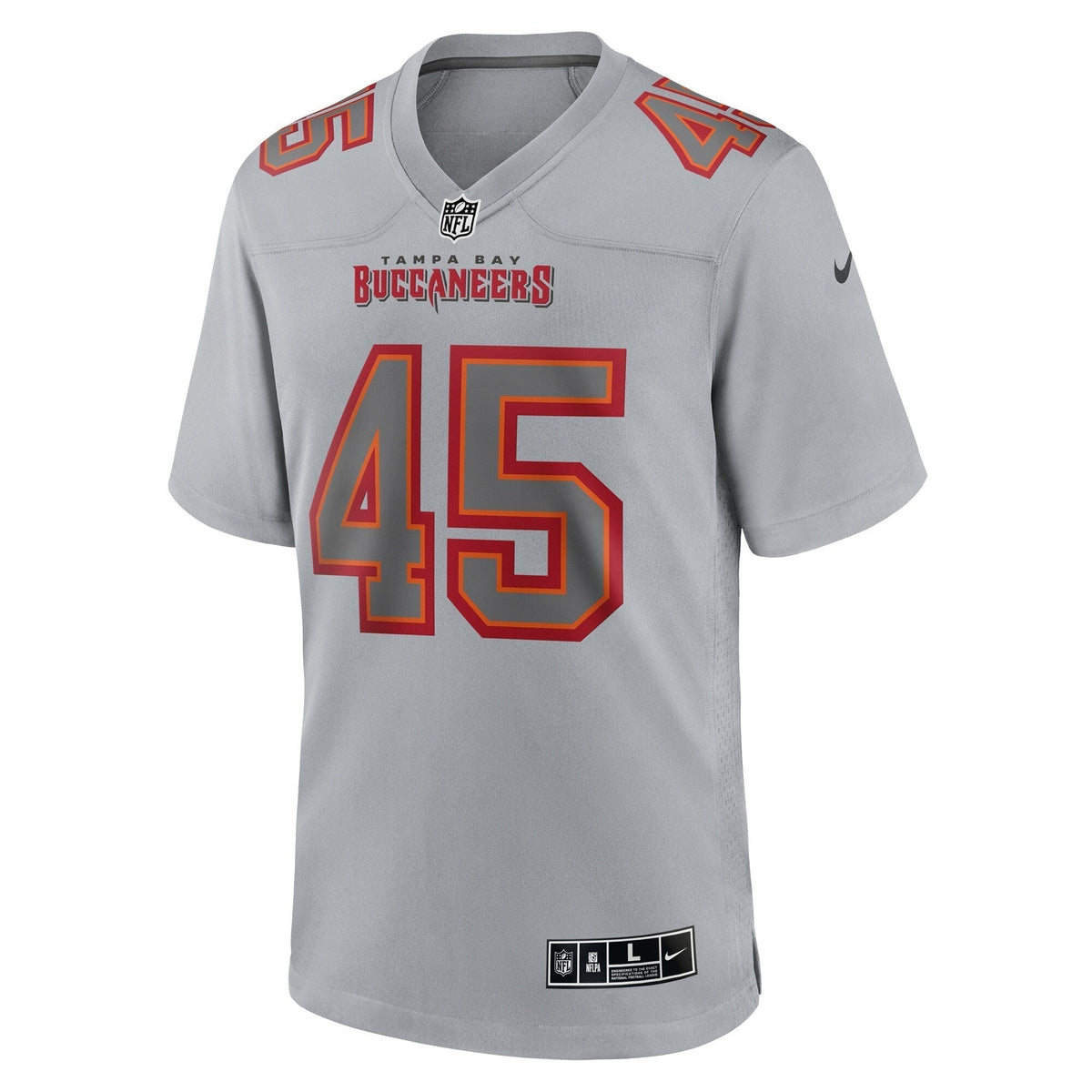 Devin White Tampa Bay Buccaneers Nike Atmosphere Fashion Game Jersey - Gray football jersey product view 2