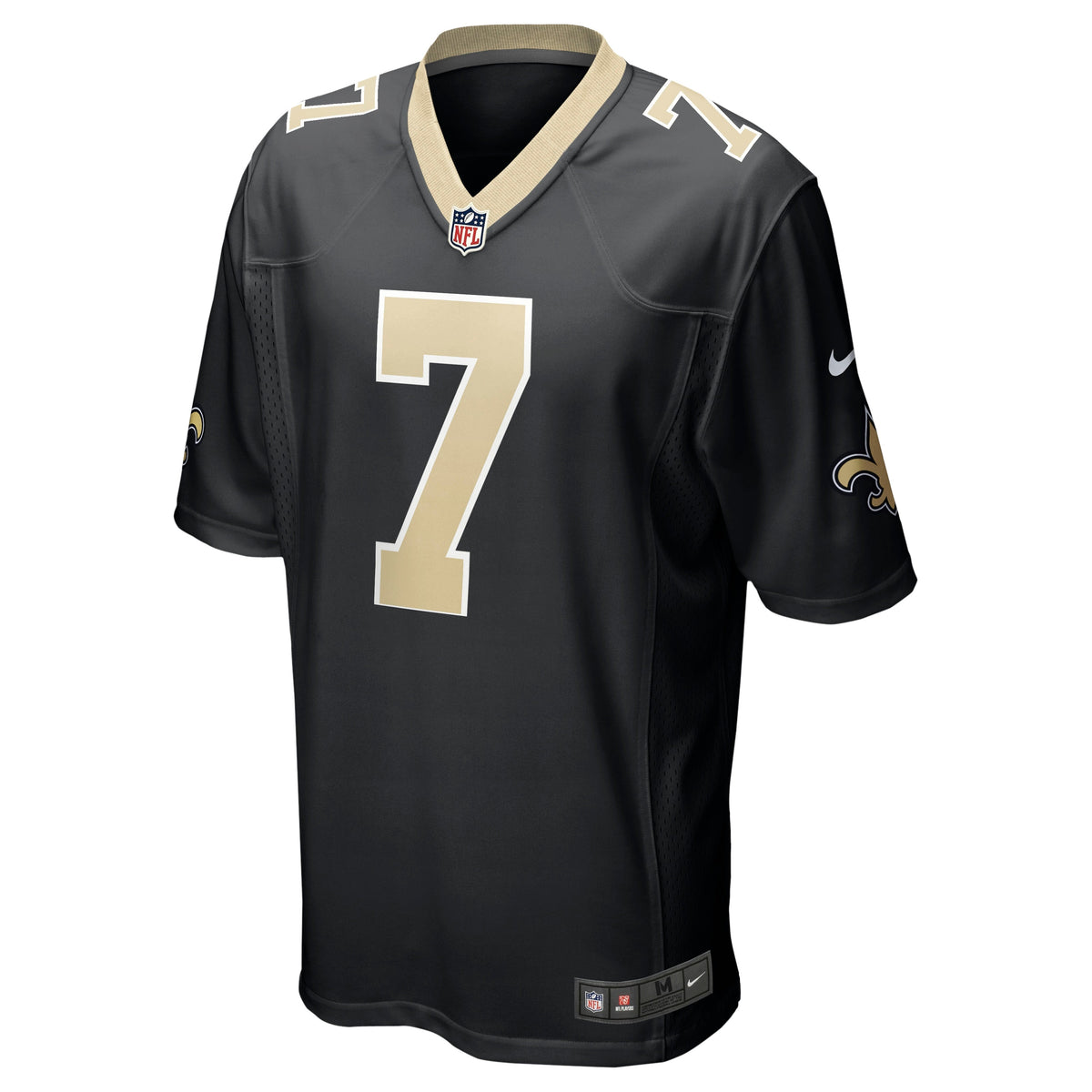Taysom Hill New Orleans Saints Nike Game Jersey - Black football jersey product view 2