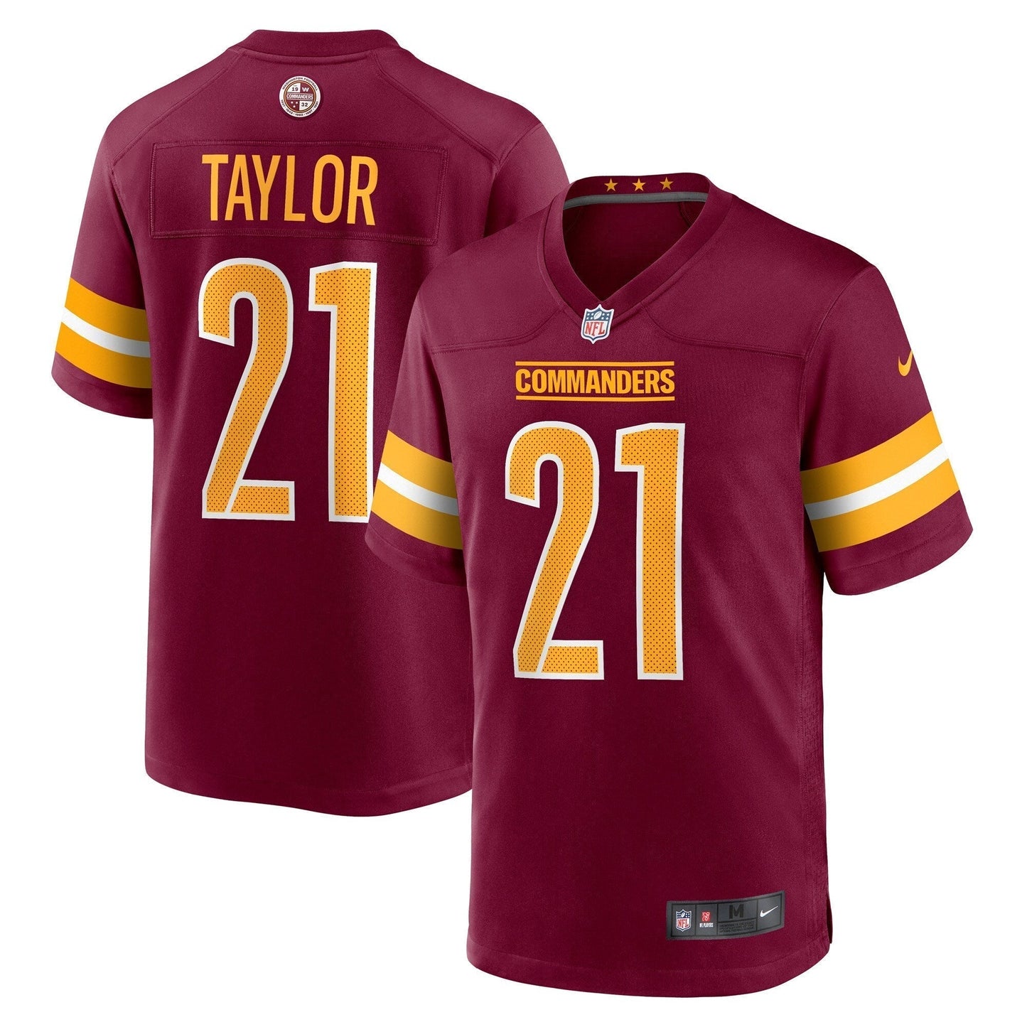 Sean Taylor Washington Commanders Nike Game Jersey - Burgundy football jersey product view 1