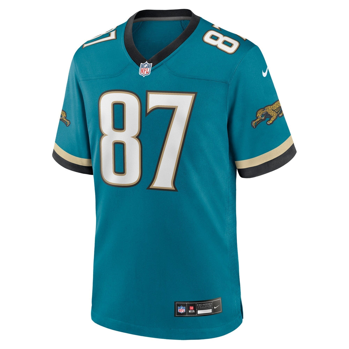Keenan McCardell Jacksonville Jaguars Nike Prowler Throwback Retired Game Jersey - Teal football jersey product view 2