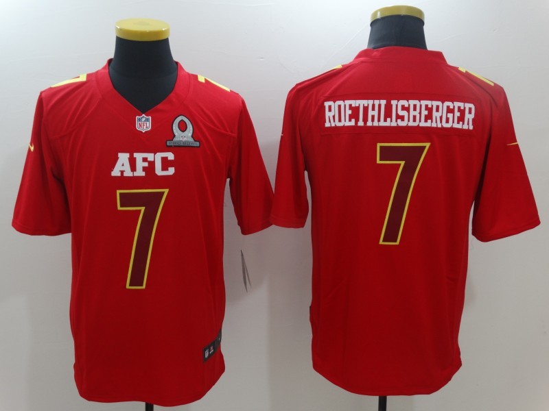 Men's Pittsburgh Steelers Ben Roethlisberger #7 Red Game Jersey1 football jersey product view 1