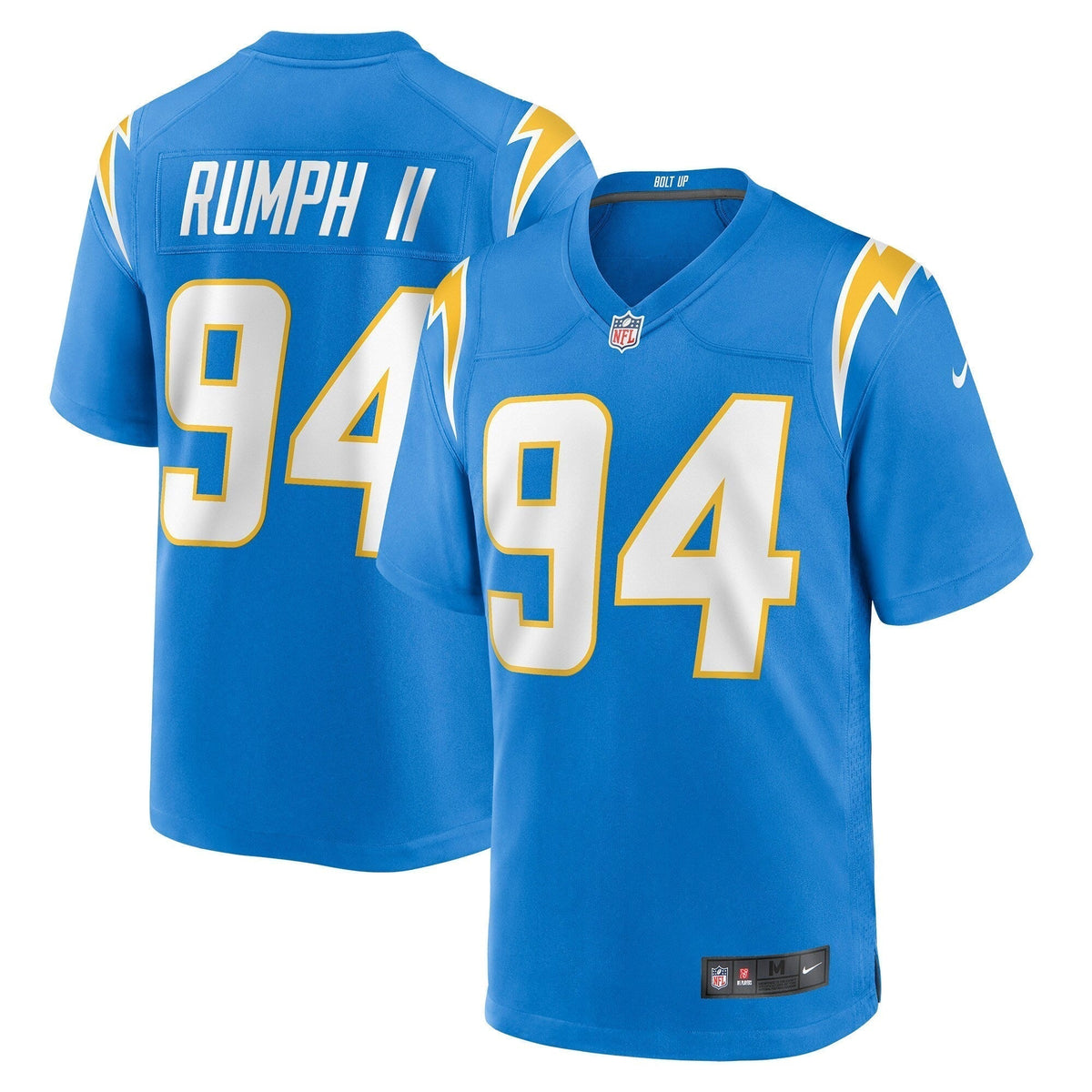 Chris Rumph II Los Angeles Chargers Nike Game Jersey - Powder Blue football jersey product view 1