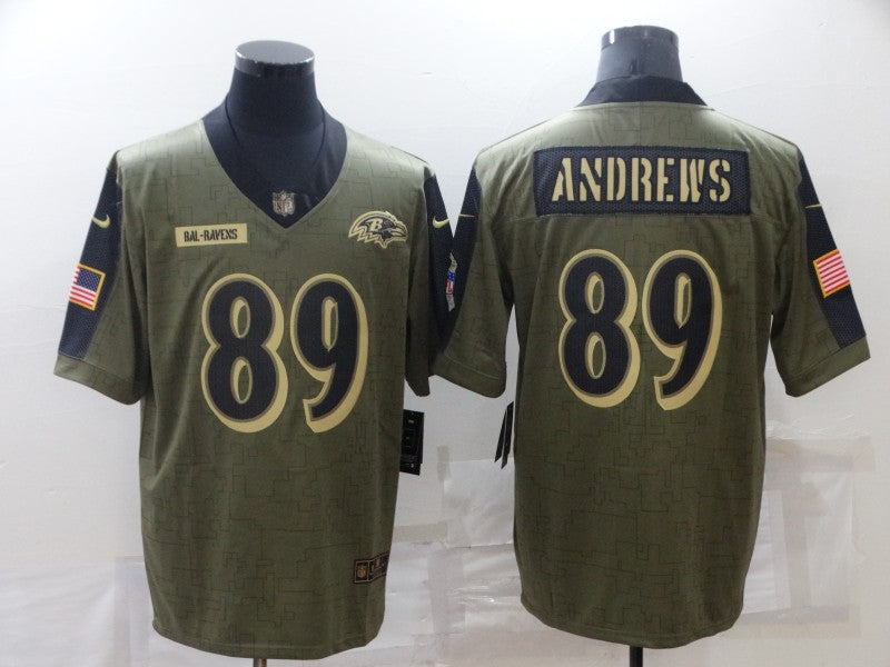 Men's Philadelphia Eagles Mark Andrews #89 Brown Game Jersey1 football jersey product view 1
