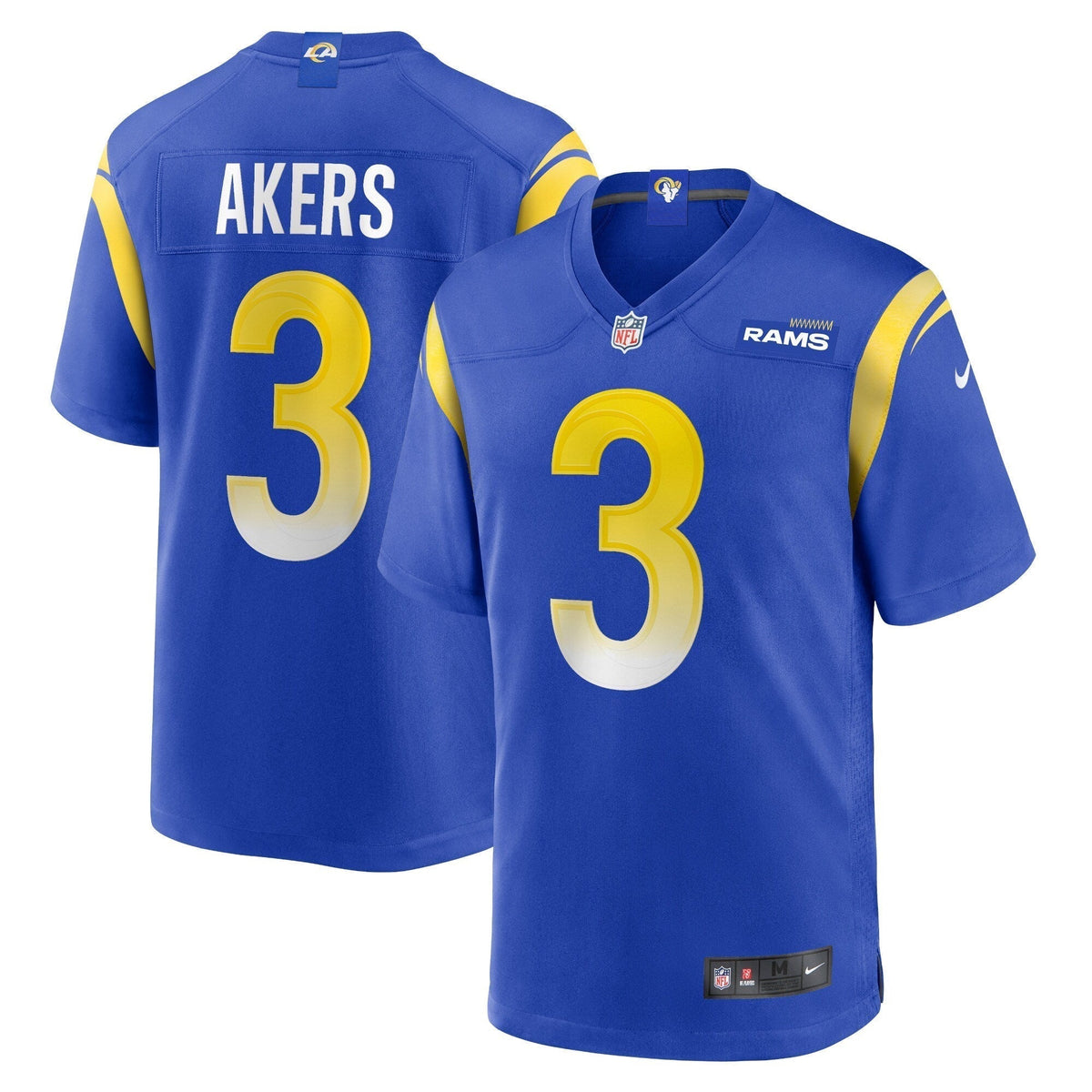 Cam Akers Los Angeles Rams Nike Game Jersey - Royal football jersey product view 1