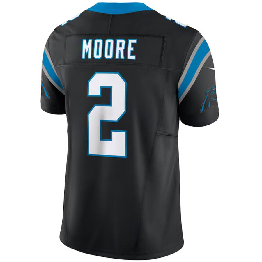C.Panthers #2 D.J. Moore Black Vapor F.U.S.E. Limited Jersey Game Football Jerseys football jersey product view 1