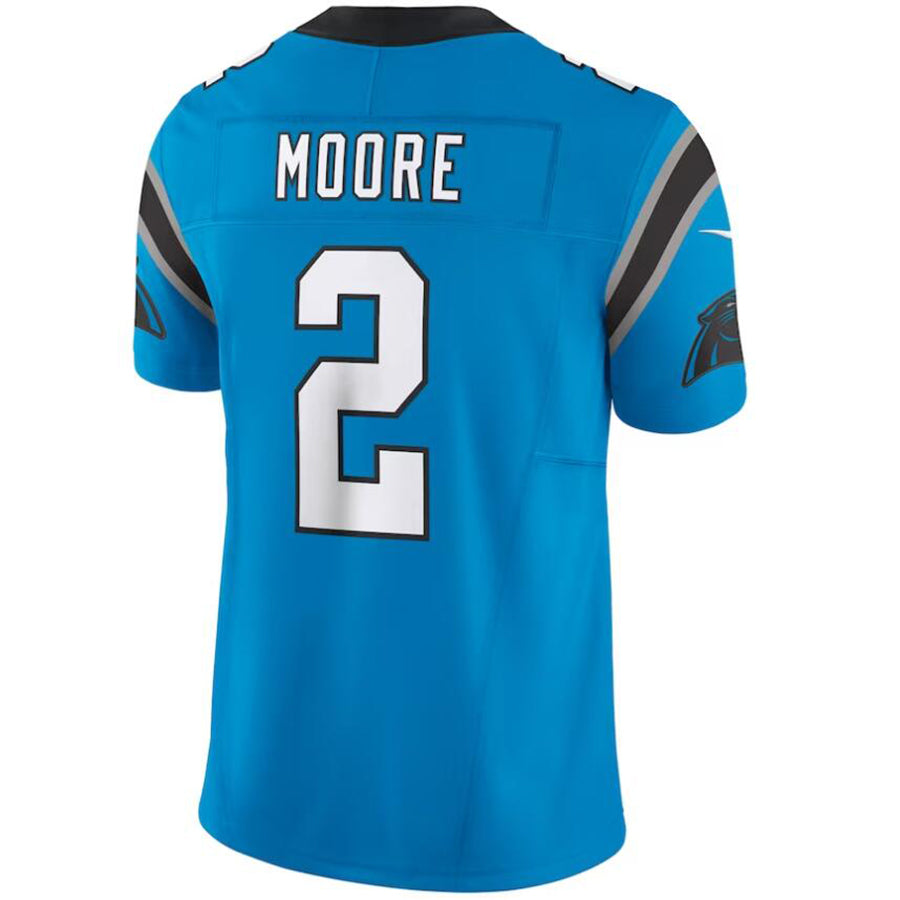 C.Panthers #2 D.J. Moore Blue Vapor F.U.S.E. Limited Jersey Game Football Jerseys football jersey product view 1