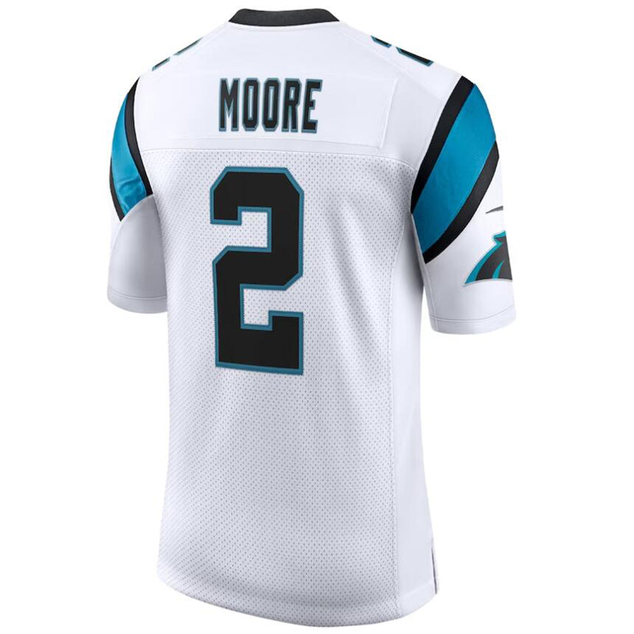 C.Panthers #2 D.J. Moore White Vapor F.U.S.E. Limited Jersey Game Football Jerseys football jersey product view 1