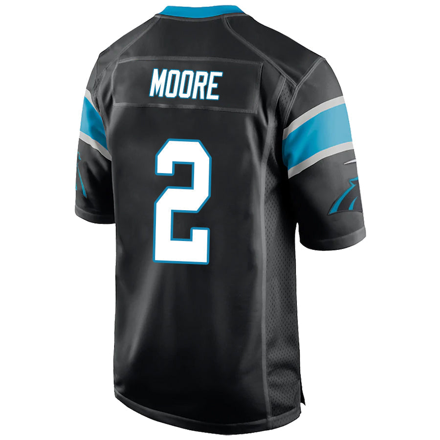 C.Panthers #2 DJ Moore Black Stitched Player Game Football Jerseys football jersey product view 1