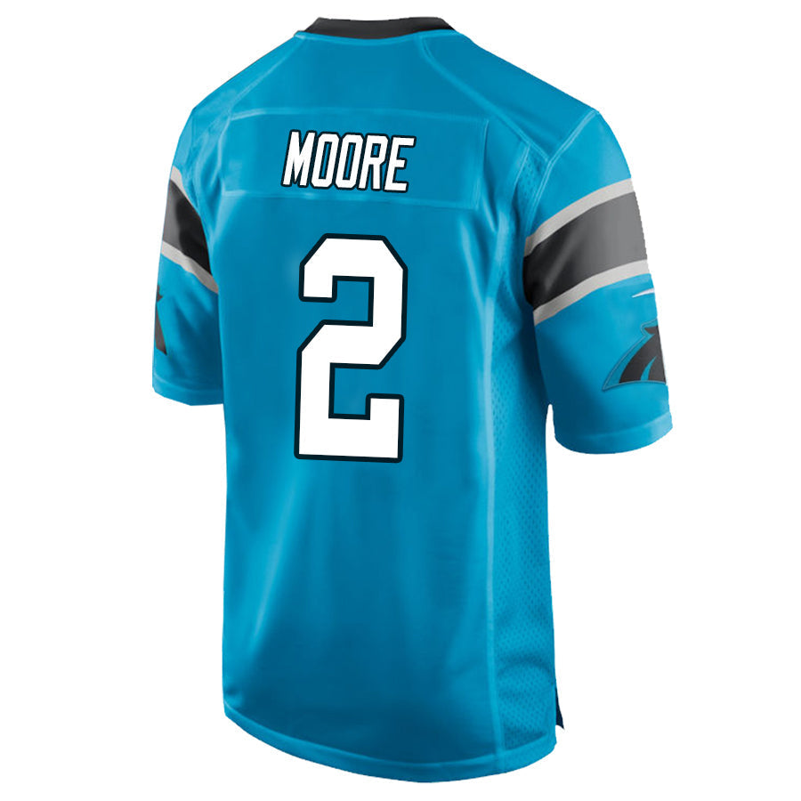 C.Panthers #2 DJ Moore Blue Stitched Player Game Football Jerseys football jersey product view 1