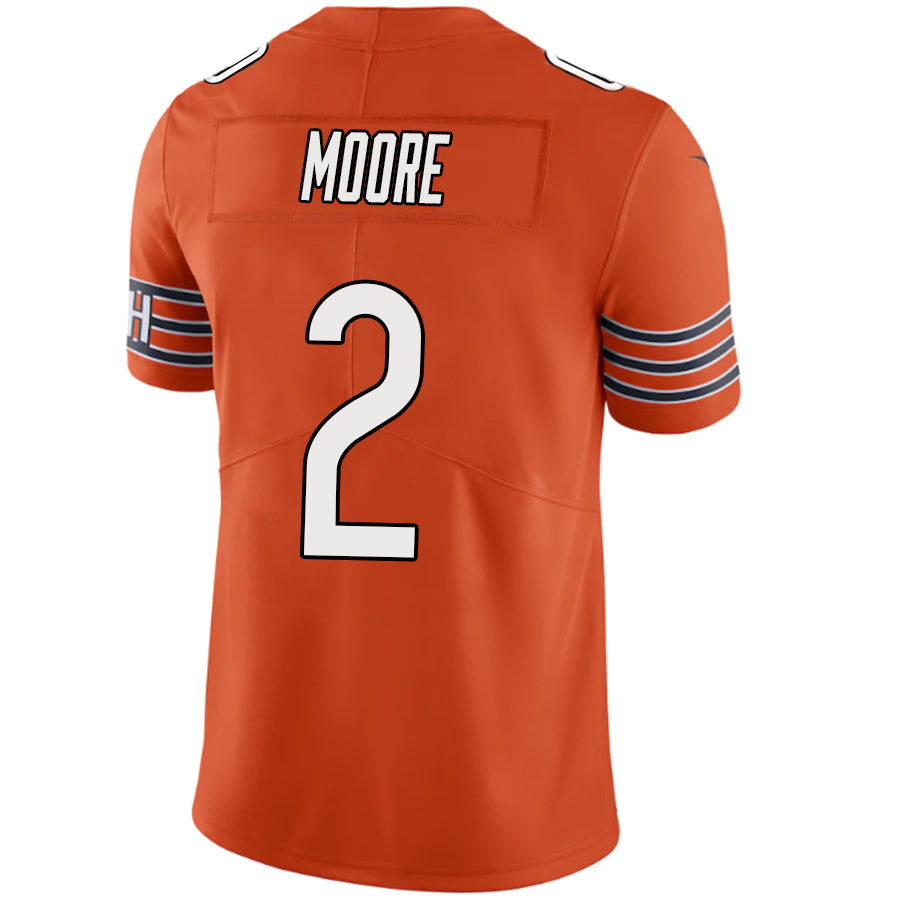 C.Bears #2 D.J. Moore Orange Player Game Jersey American Stitched Football Jerseys football jersey product view 1