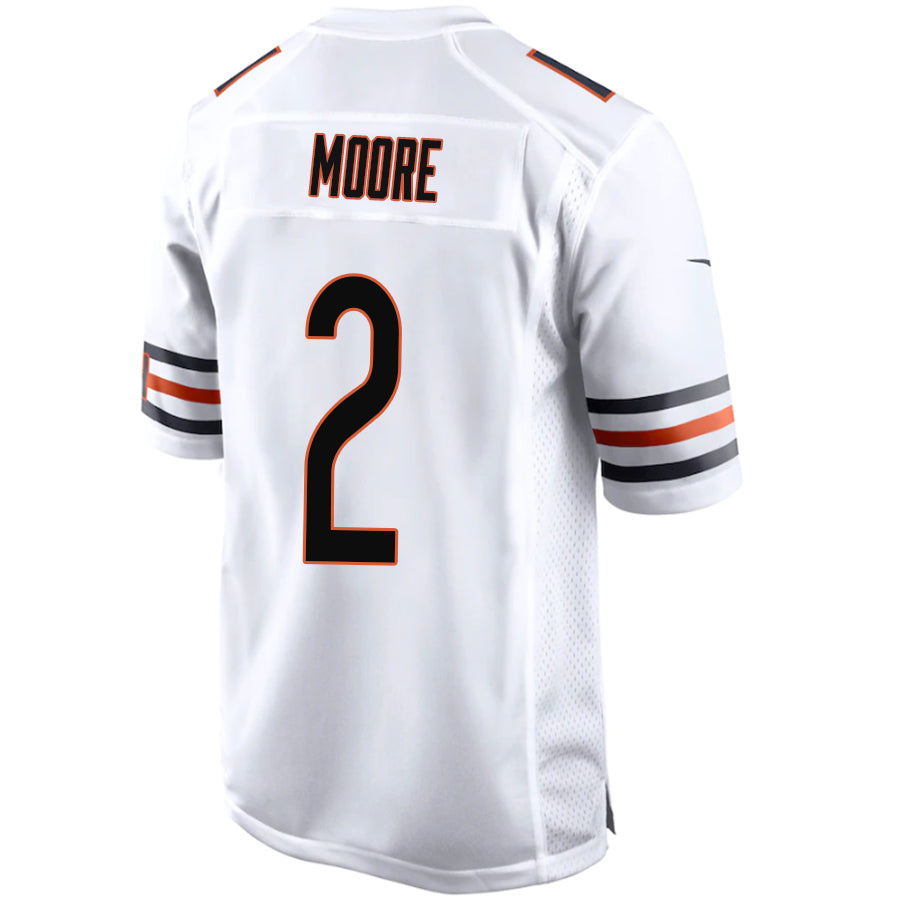 C.Bears #2 D.J. Moore White Player Game Jersey American Stitched Football Jerseys football jersey product view 1