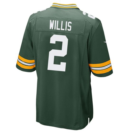 GB.Packers #2 Malik Willis Player Green Game Jersey Stitched American Football Jerseys football jersey product view 1