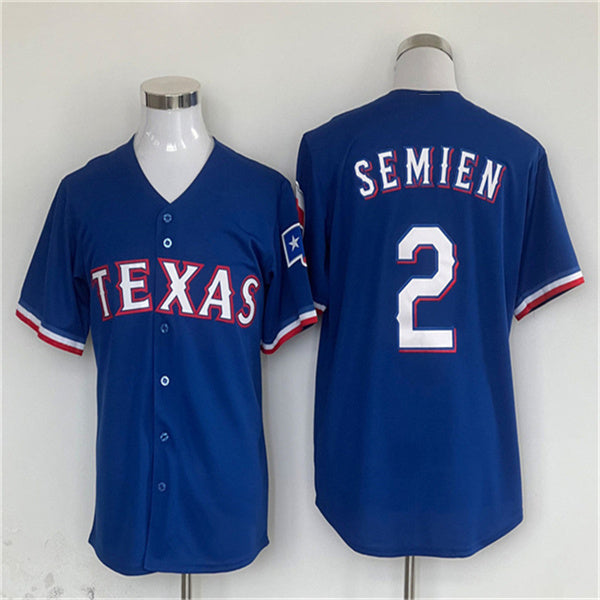 Los Angeles Dodgers #2 Marcus Semien Royal Home Authentic Patch Jersey Baseball Jerseys baseball jersey product view 1