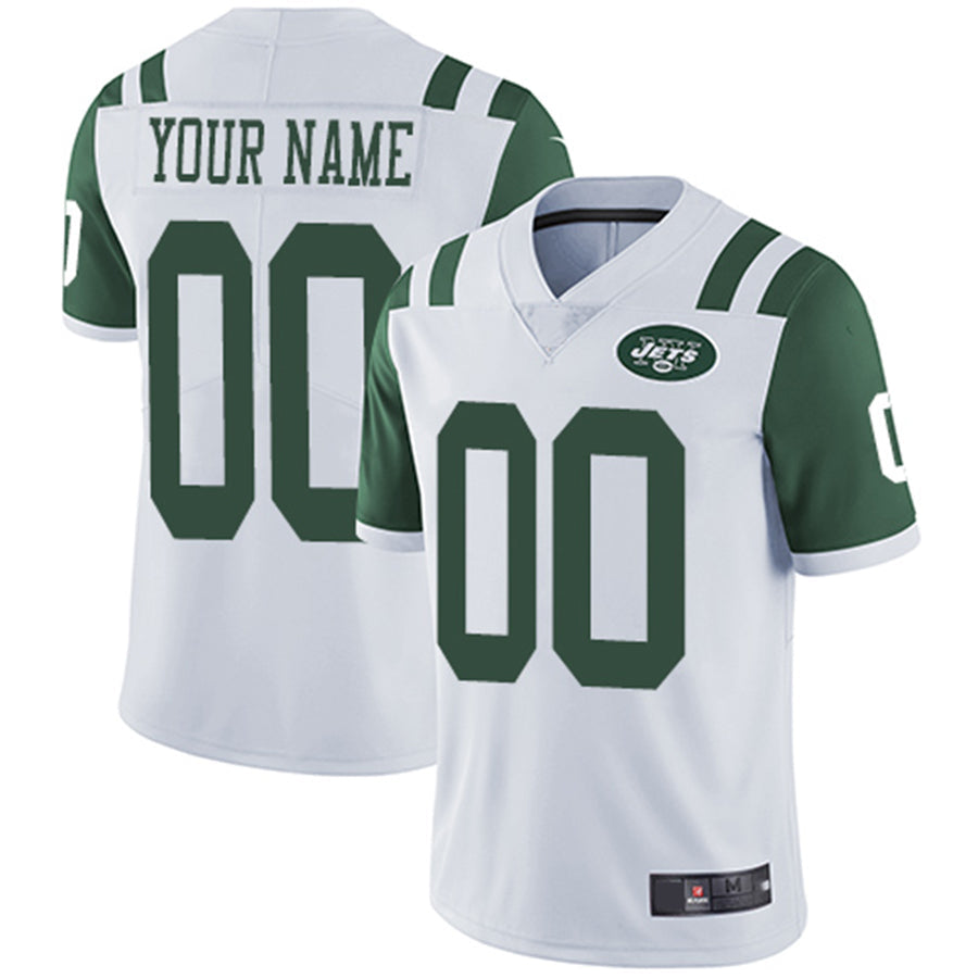 Custom1 New York Jets Road White Vapor Untouchable Limited Jersey1 American Stitched Jersey1 Football Jerseys football jersey product view 1