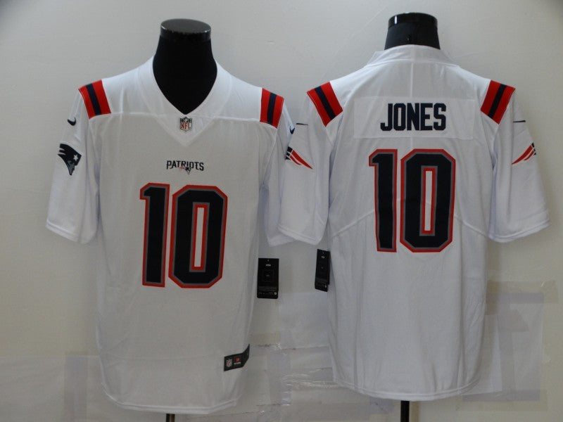 Men's New England Patriots Mac Jones #10 White Vapor Limited Jersey1 football jersey product view 1