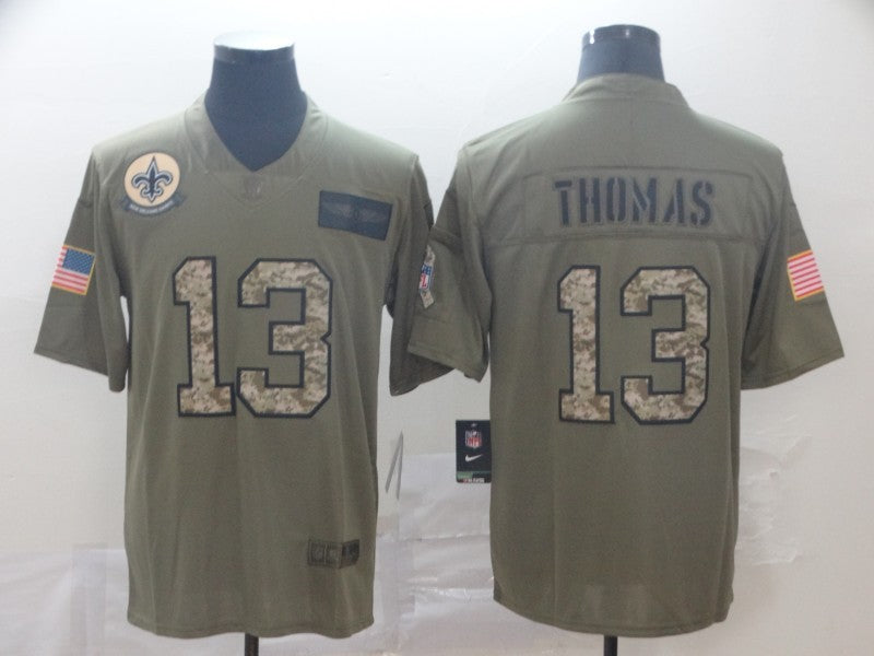 Men's New Orleans Saints Michael Thomas #13 Brown Alternate Game Jersey1 football jersey product view 1