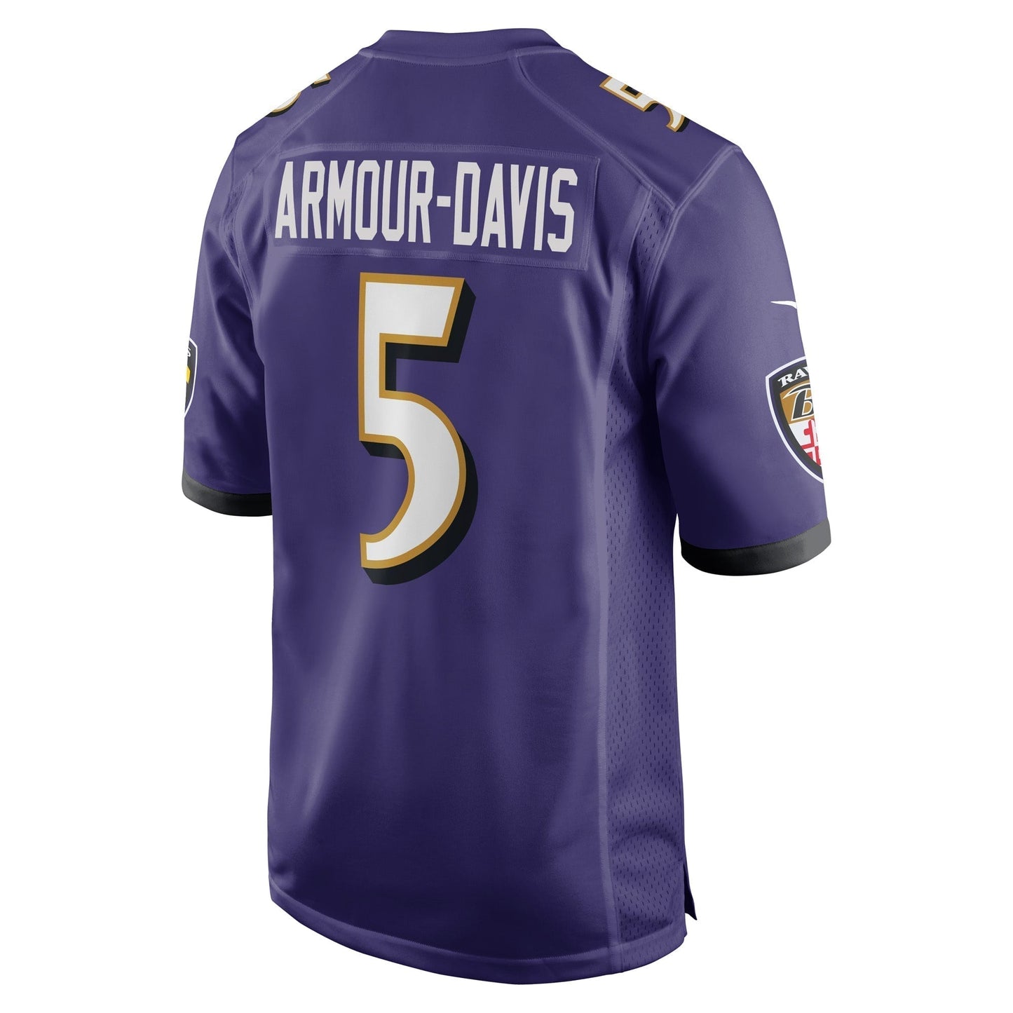 Jalyn Armour-Davis Baltimore Ravens Nike Game Jersey - Purple football jersey product view 3