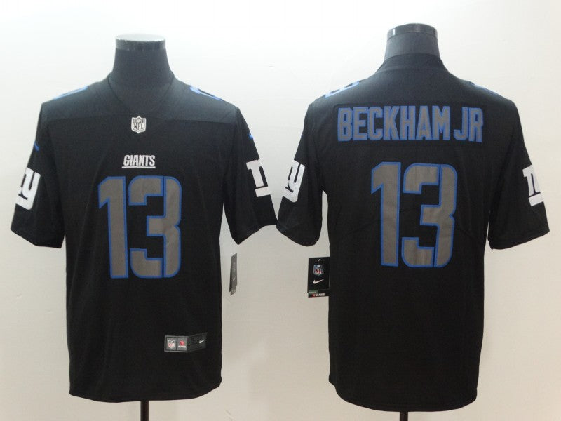 Men's New York Giants Odell Beckham Jr. #13 Black Game Jersey1 football jersey product view 1