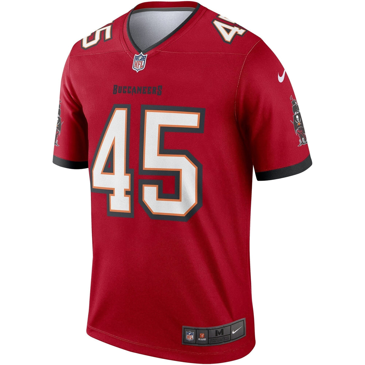 Devin White Tampa Bay Buccaneers Nike Legend Jersey - Red football jersey product view 2
