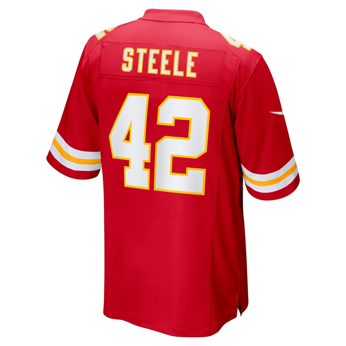 Carson Steele Kansas City Chiefs Nike Game Jersey - Red football jersey product view 3