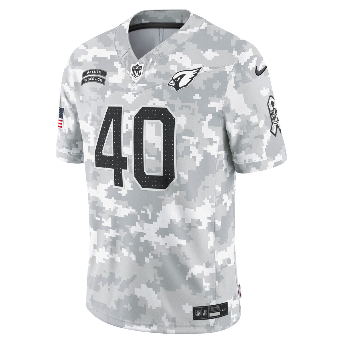 Pat Tillman Arizona Cardinals Nike 2024 Salute to Service Retired Limited Jersey - Arctic Camo football jersey product view 2