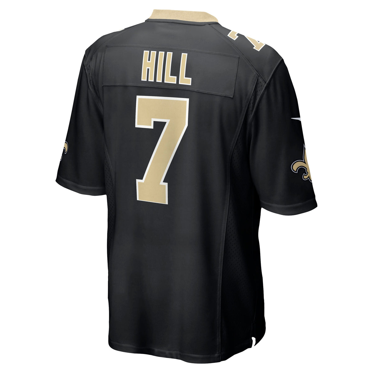 Taysom Hill New Orleans Saints Nike Game Jersey - Black football jersey product view 3