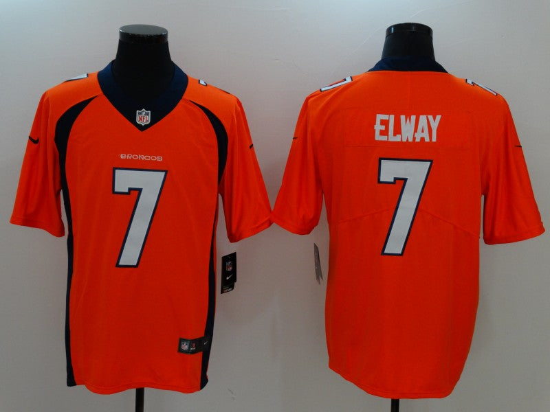 Men's Denver Broncos John Elway #7 Orange Player Game Jersey1 football jersey product view 1