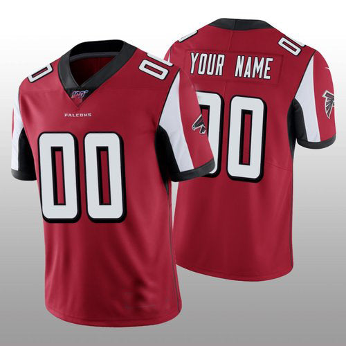 Custom1 Atlanta Falcons Red Vapor Limited 100th Season Jersey1 Stitched American Football Jerseys football jersey product view 1