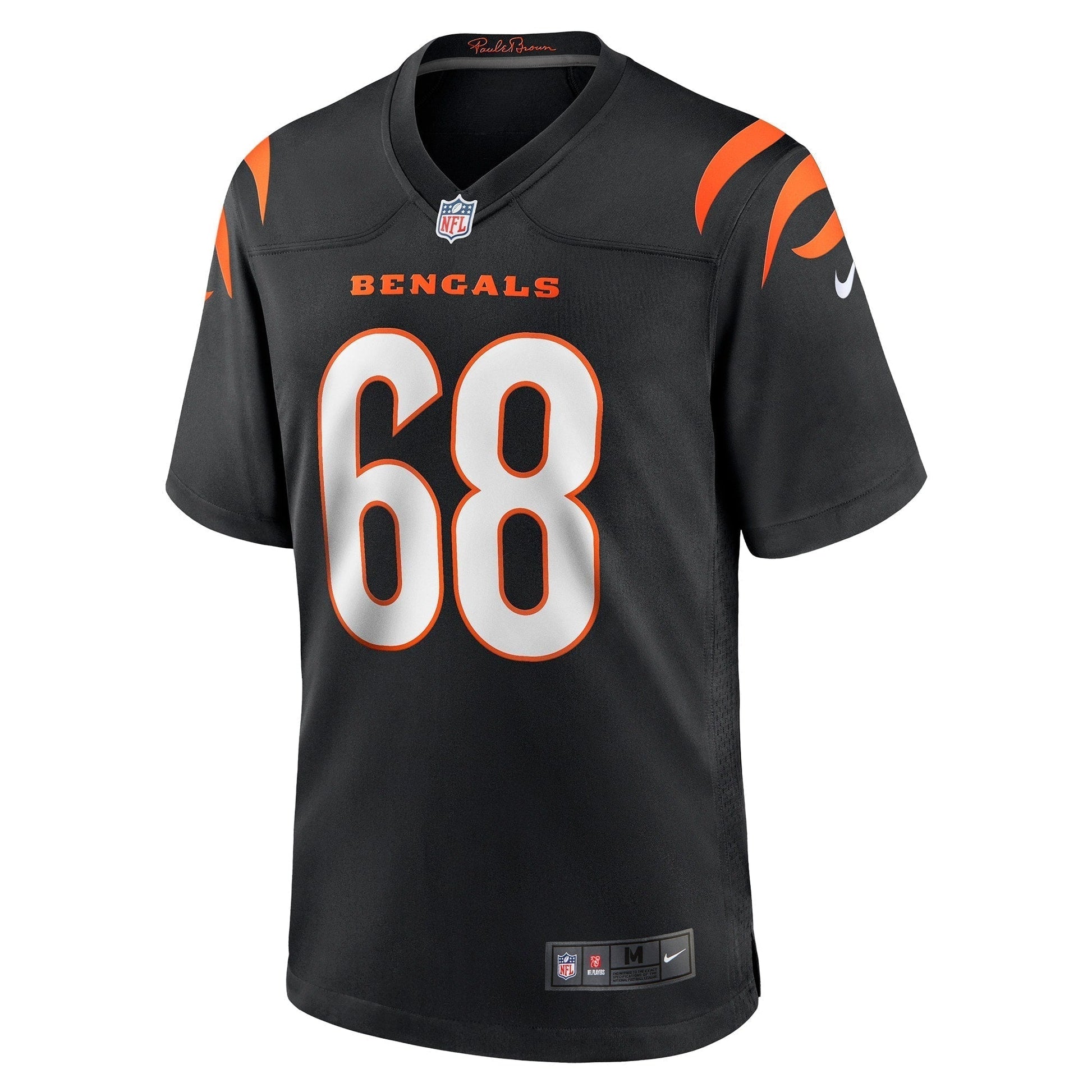 Josh Tupou Cincinnati Bengals Nike Game Jersey - Black football jersey product view 2