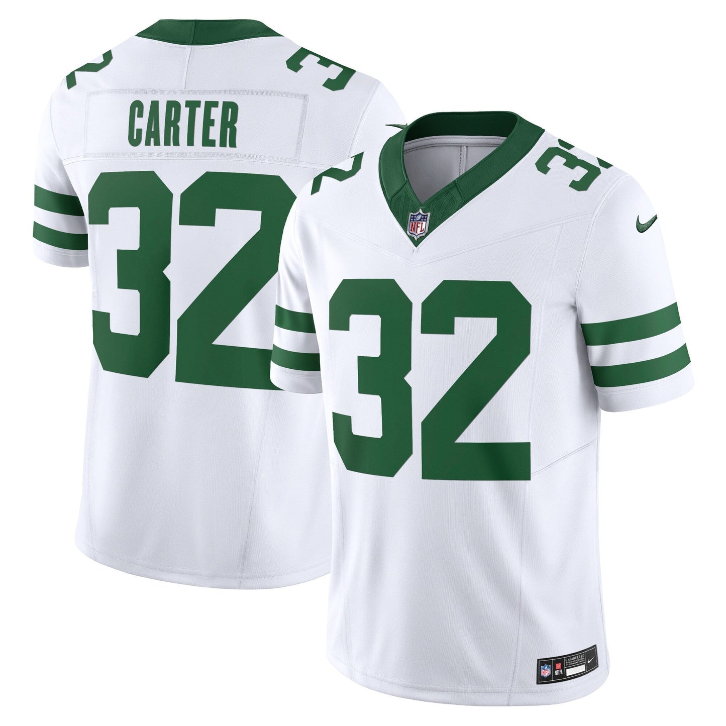 Michael Carter New York Jets Nike Vapor F.U.S.E. Limited Jersey - Legacy White football jersey product view 1