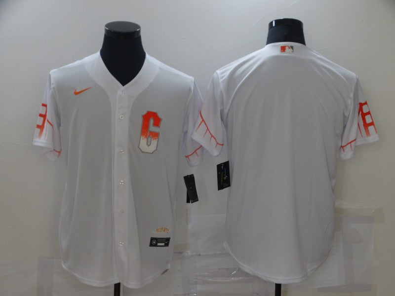 Men's San Francisco Giants White City Connect Replica Blank Jersey1 baseball jersey product view 1