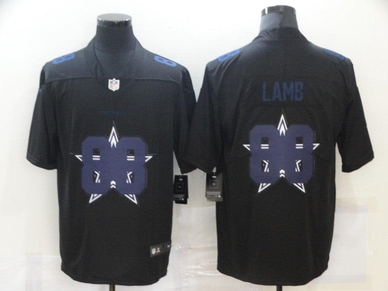 Men's Dallas Cowboys #88 CeeDee Lamb Black Alternate Game Jersey1 football jersey product view 1
